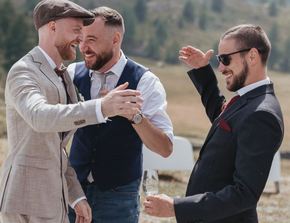 men laughing